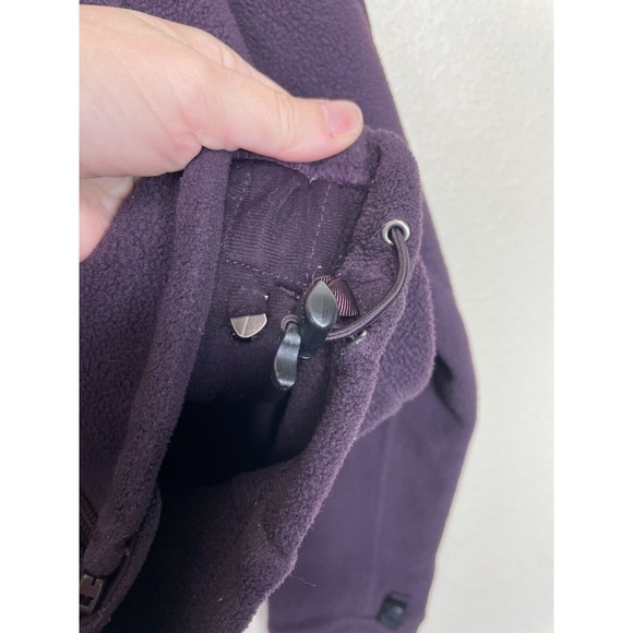 The North Face Small Khumbu Sweater Purple Fleece Zip Up Mock Neck Long Sleeve - Picture 8 of 13